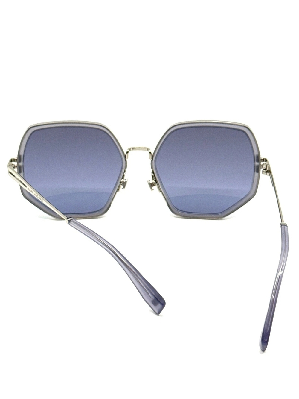 Marc Jacobs Silver Metal Frame Sunglasses with Dark Gray Lenses - Picture 12 of 12